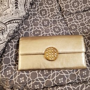 Brand new gold coach wallet